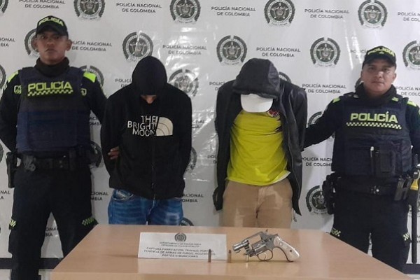 Tras el partido de Colombia fueron capturados con armas de fuego en Pitalito