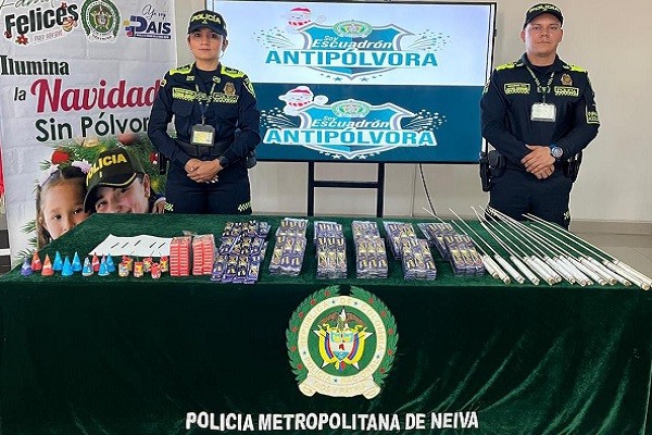 En Neiva trabaja un escuadrón anti-pólvora