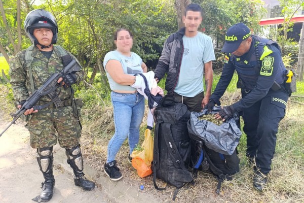 Pareja fue capturada con 20 kilos de marihuana