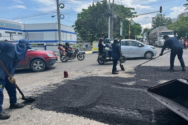 La rehabilitación vial en Neiva no para